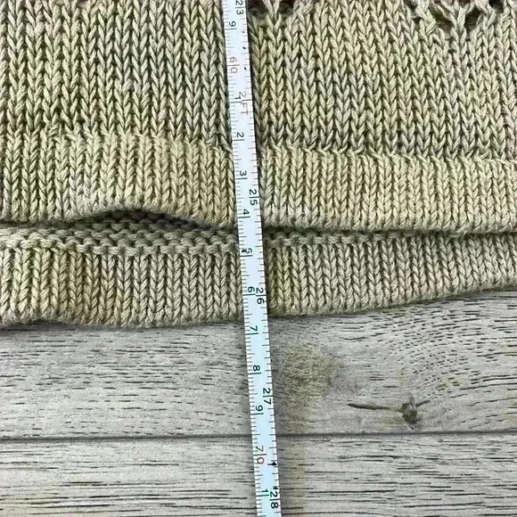 Eddie Bauer Tan Knit See-Through Sweater Size M - Picture 7 of 7